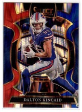 Dalton Kincaid 2025 Panini Select Prizm Concourse Red/Blue Shock #85 Color Match