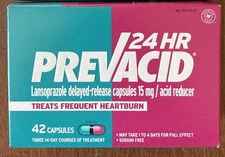 Prevacid 24HR Lansoprazole Capsules 42/ct EXP: 09/2026