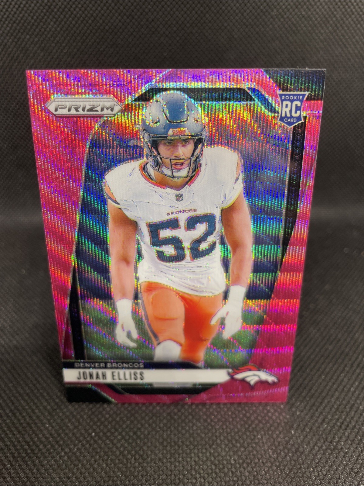 2024 Panini Prizm - Rookies Jonah Elliss #356 Pink Wave Prizm (RC)