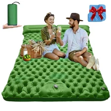 Double Sleeping Pad: Self Inflating Camping Pad Mattress for Backpacking & Ou...