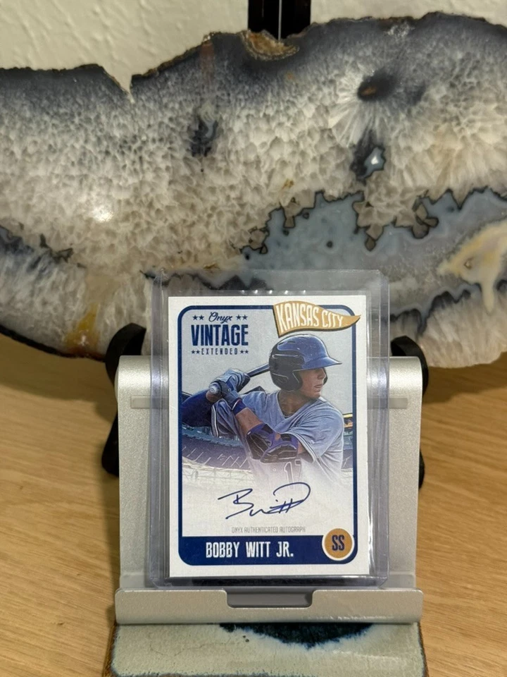 2020 Onyx Vintage Extended - Bobby Witt Jr. #EABW -Blue Ink AUTO /275 (AU) - Image 2 of 2