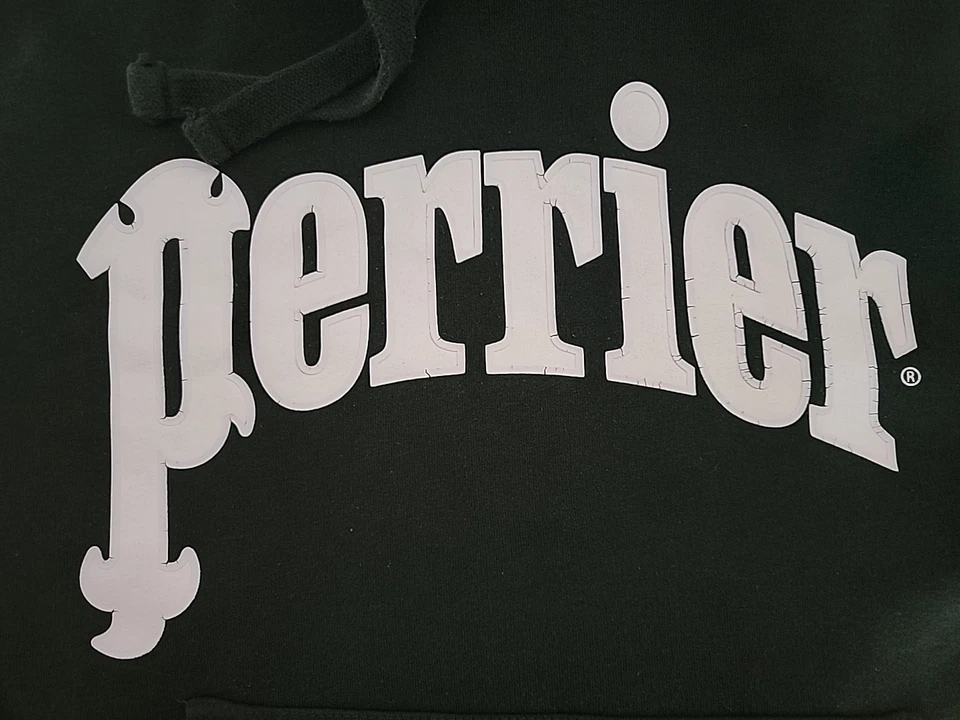 Мужская толстовка с капюшоном Zara x Perrier Размер Small Зеленый пуловер Толстовка с капюшоном Логотип - Изображение 3 из 4