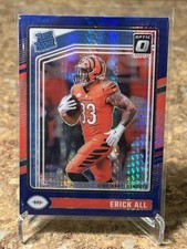 2024 Panini Donruss Optic - Rated Rookie Erick All #233 Blue Hyper Prizm (RC)
