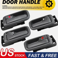 For Toyota Tundra 00-06 Gray Interior Front Rear Left Right Door Handle+Trim USA