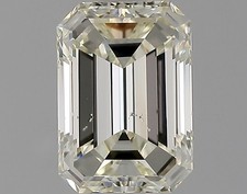 Cert. GIA Emerald Cut 1.12 Carat Natural Mined Diamond Loose K color SI2 clarity 3258.93 per carat