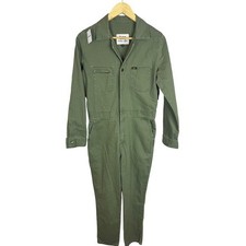 Lee Union-Alls Vintage Modern Herringbone Coverall Jumpsuit Olive Green Small