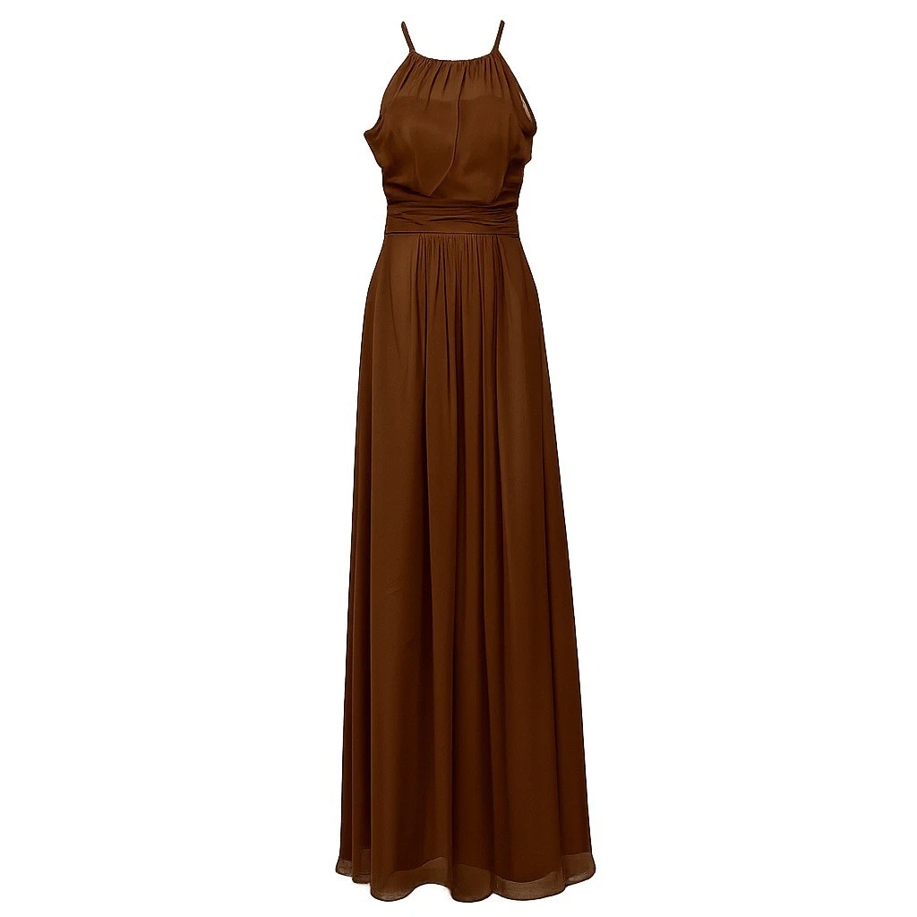 Brown High Neck Dresses for Women for sale | eBay