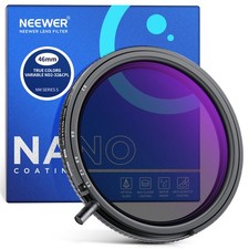 NEEWER 46mm Variable ND2-ND32 CPL Filter, 2-in-1, HD Glass, Water Repellent