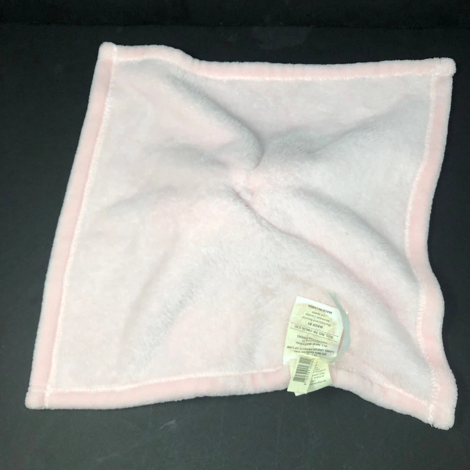Blankets & Beyond Pink Bunny Rabbit Baby Lovey Manta de Seguridad Felpa 15"x15" Foto 4 de 4