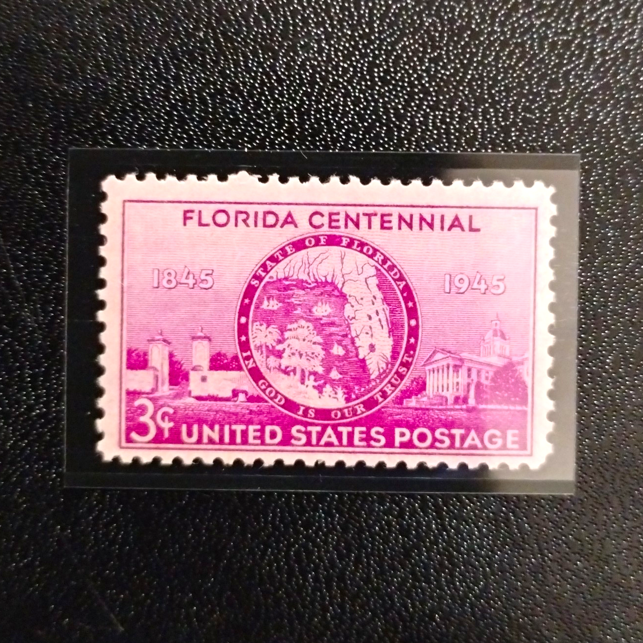 United States Florida Centennial 3 Cent Purple Postage Stamp (MNH)