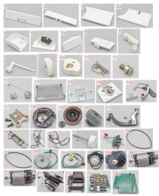 ELNA Model 9000 900 Diva Sewing Machine Parts
