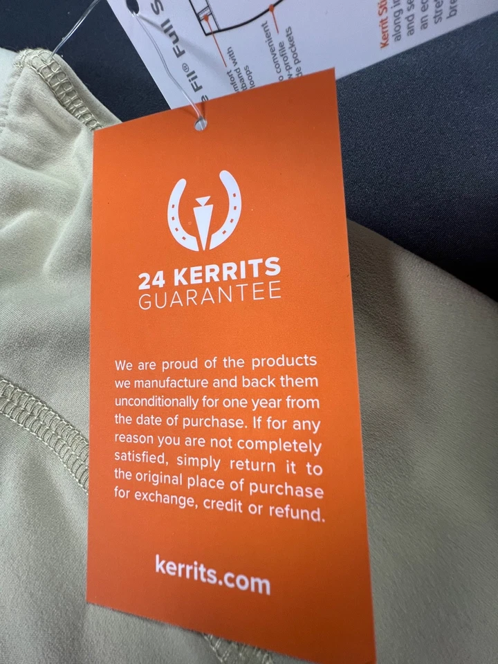 Nuevas mallas de equitación Kerrits Ice-Fil Fullseat Tech en color tostado (para mujer XS) - precio de venta sugerido por el fabricante 119 USD Foto 4 de 4