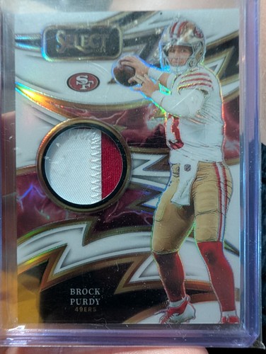 2024 Panini Select - Sparks Brock Purdy #S-BPY White Prizm /75 nic 2 color patch