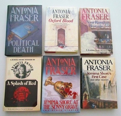 lot of 6 Antonio Fraser first edition novels with 5 signed book plates