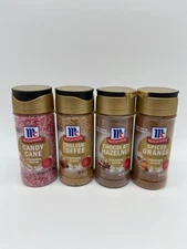 McCormick Limited Edition Holiday Finishing Sugar 2025 Set Of 4 Candy Cane Orang