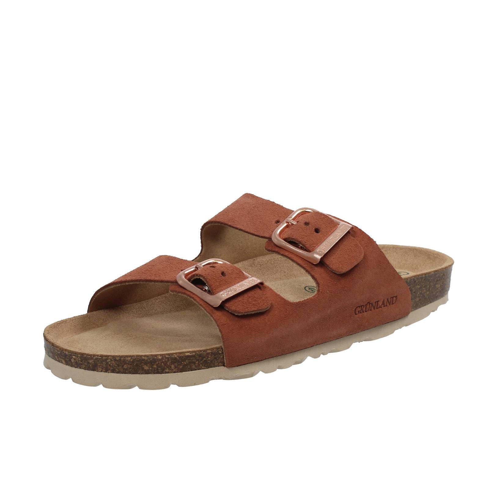 Накладка Grunland Sara - Ciabatte Con Doppia из замши Marrone - Taglia 39 256 см 10490₽