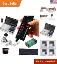 60X LED Magnifying Loupe Diamond Tester Kit: Perfect for Gemstone Testing
