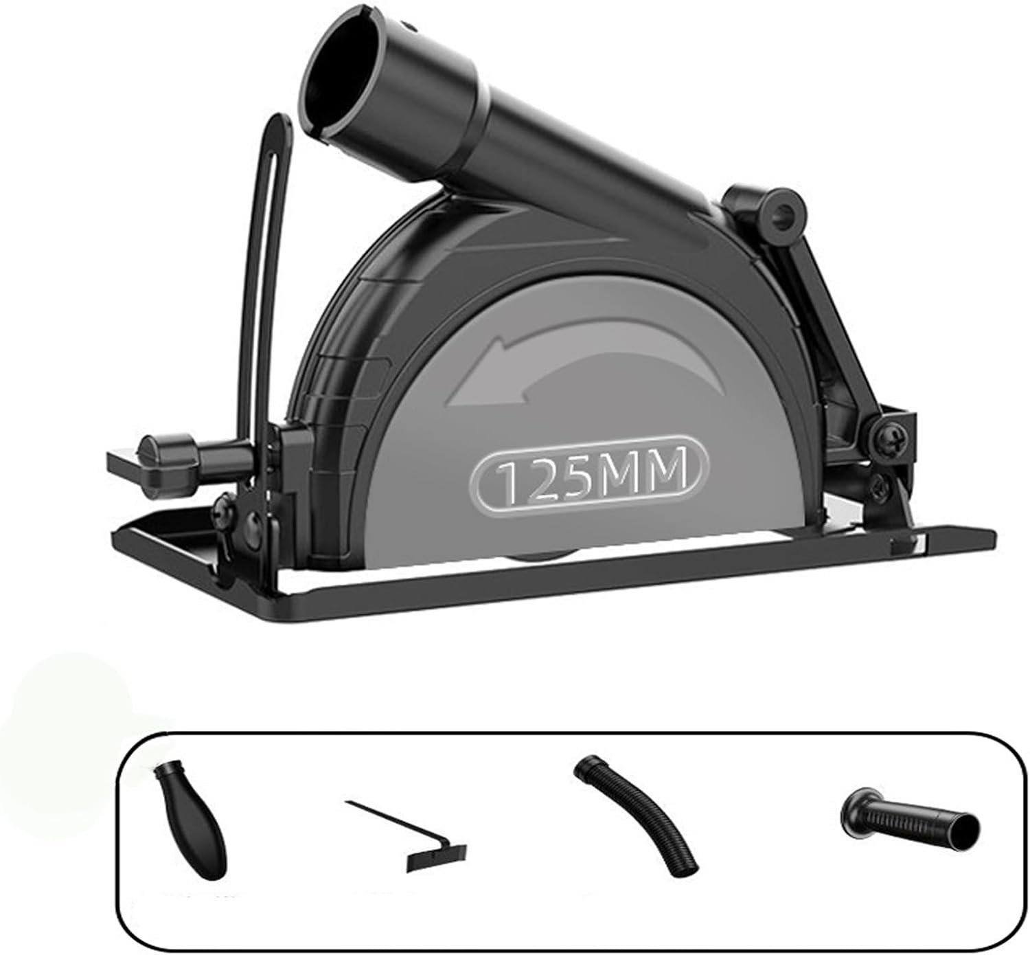 Adjustable Angle Grinder Stand with 1.65 Inch Bore in Black