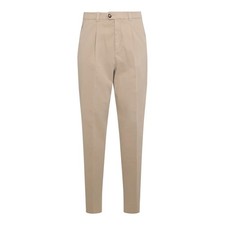 BRUNELLO CUCINELLI MEN'S LIGHT CAMEL CASHMERE BLEND TROUSERS MSRP 895