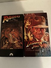 Indiana Jones Raiders Of The Lost Ark And Temple Of Doom VHS Set