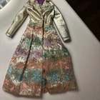 Vintage Mattel 1972 Barbie #3357 "Silver Blues" Brocade Maxi Coat TLC