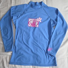 Body Glove UVP 50 Blue Long Sleeve Rash Guard Girls Size M 13211W