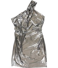 GUESS Womens Fitted And Flashy Bodycon Dress, Metallic, 14