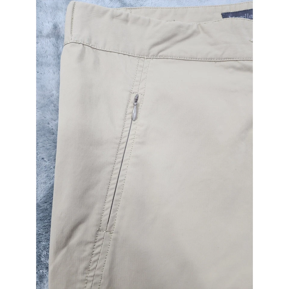 Pantalones de pesca Magellan's tiro alto pierna ajustada talla 12 caqui exteriores bolsillos con cremallera Foto 2 de 4
