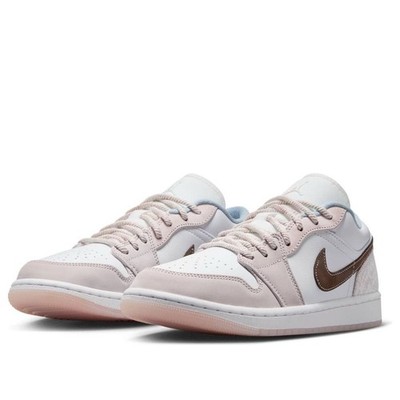 Women's Size 10.5 Air Jordan 1 Low 'Coral Reef' White Pink IB8859
