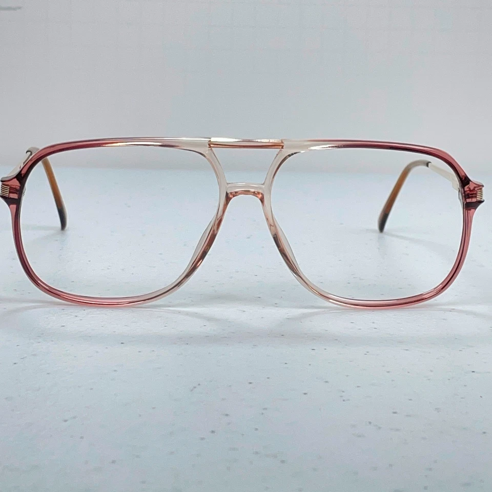 Gafas Marchon ELI rosa/marrón desvanecido 59-14-145 marco de borde completo de plástico solamente Foto 2 de 4