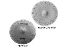 Low Volume Cymbal Pack Mute Set 14'Hihats 16"Crash 18'Crash 20"Ride 5 Pieces