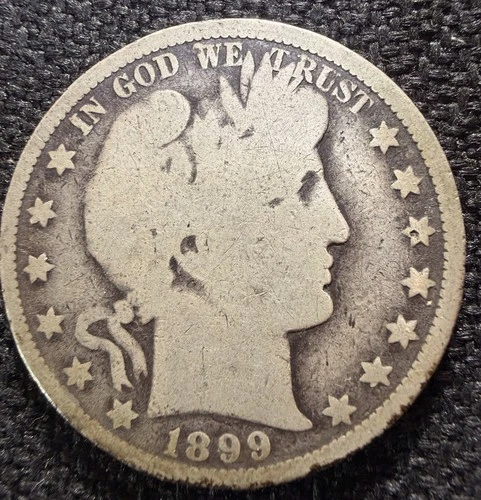 1899 O Barber Liberty Head Half Dollar 90% Silver Classic American Coin FS KM116