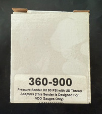 Vdo Pressure Sender Kit 80psi Wus Thread Adapters Part 360-900 Vdo Pressure Sender Kit 80psi Wus Thread Adapters Part 360-900