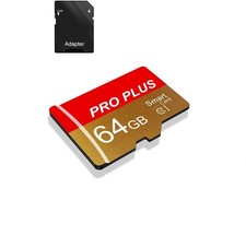 TF Card 64GB with Adapter, High Speed Memory Card, UHS-I C10 A1 Memory TF Car...