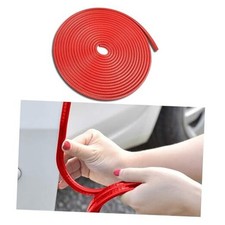 Car Door Edge Guards, 16Ft Rubber Seal Car Door Edge Trim, U Shape Door Red
