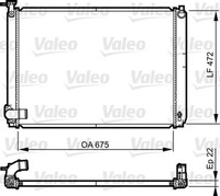 Valeo MotorküHler WasserküHler 735571 Aluminium KunststoffgehäUse FüR Lexus RX