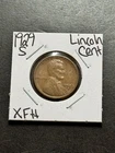 1929 S Lincoln Wheat Cent Penny XF Extra Fine Better Date 1c Coin (Raw18932)
