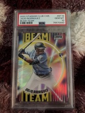 2022 Stadium Club Shrine Julio Rodriquez Beam Team Gem Mint 10 Rookie Card #BT19