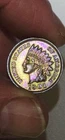 1901 P Indian head cent, UNC,Colorfully Toned