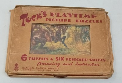 Tuck's Postcard Puzzle 6 Harry Payne WW1 Militärpuzzles