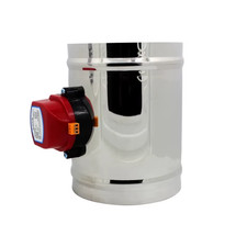 51/80/100/125/150/200Mm Stainless Steel Electric Air Duct Damper Valve HVAC Air
