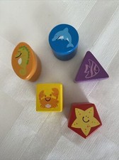 Set Of 5 Wood Learning Blocks Preschool