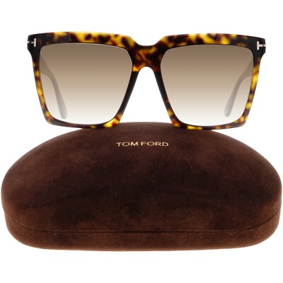 Tom Ford Sabrina Sunglasses FT0764 52H Havana/Black Oversized
