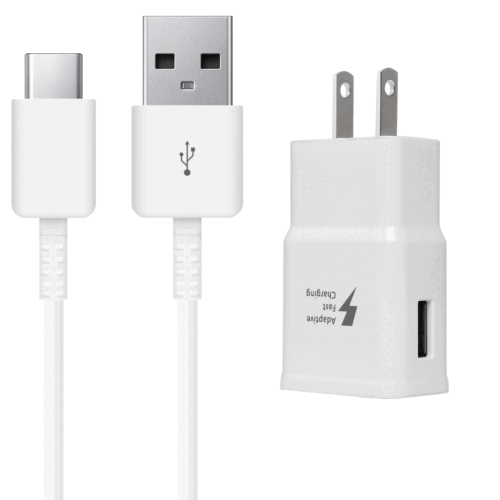 Original Samsung Galaxy Note 8 S8 S9 Plus Fast USB Wall Charger 4FT Type-C Cable - Picture 1 of 8