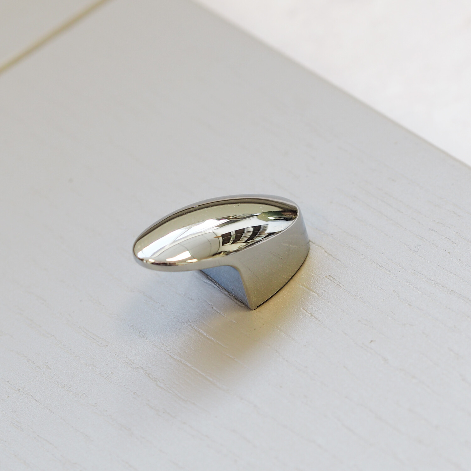 Chrome Kitchen Cupboard Knob 40mm Polished Oval Cabinet Handle Drawer Door Pull