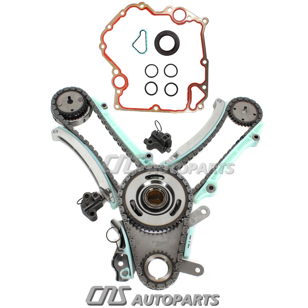 TIMING CHAIN KIT w/ GEARS Gasket NGC For 02-08 DODGE DAKOTA