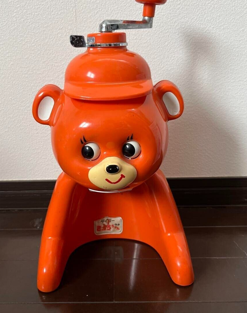 Kyoro Chan orange Ice Shaver Kakigori Tiger Corporation Showa