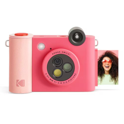 Smile+ Wireless 2X3 Digital Instant Print Camera with Effect Lenses, Fuchsia
