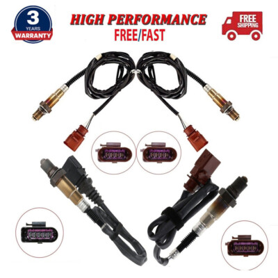 Audi S7 O2 Sensor 4pcs Oxygen Sensor For Audi S6 S7 S8 A8 Quattro 4.0L V8 2013-2018 Up ...