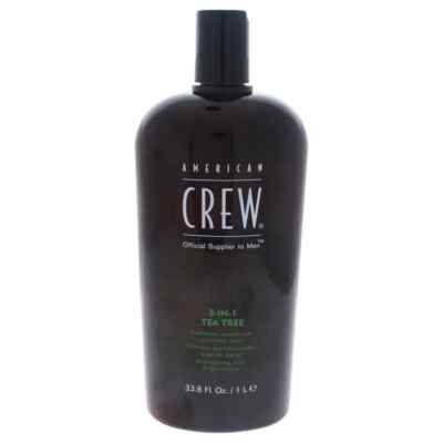 American Crew 3 In 1 Tea Tree Shampoo Conditioner and Body Wash 33.8 oz